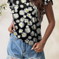 Printed Round Neck Short Sleeve T-Shirt