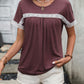 Women's Bryony Contrast Round Neck Short Sleeve Tee