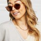 RENNEE Round Full Rim Polycarbonate Frame Sunglasses