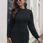 LifeDresses Cable-Knit Openwork Sweater Dress