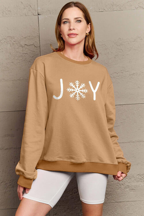 Simply Love Christmas Themed Full Size Graphic Long Sleeve Sweatshirt