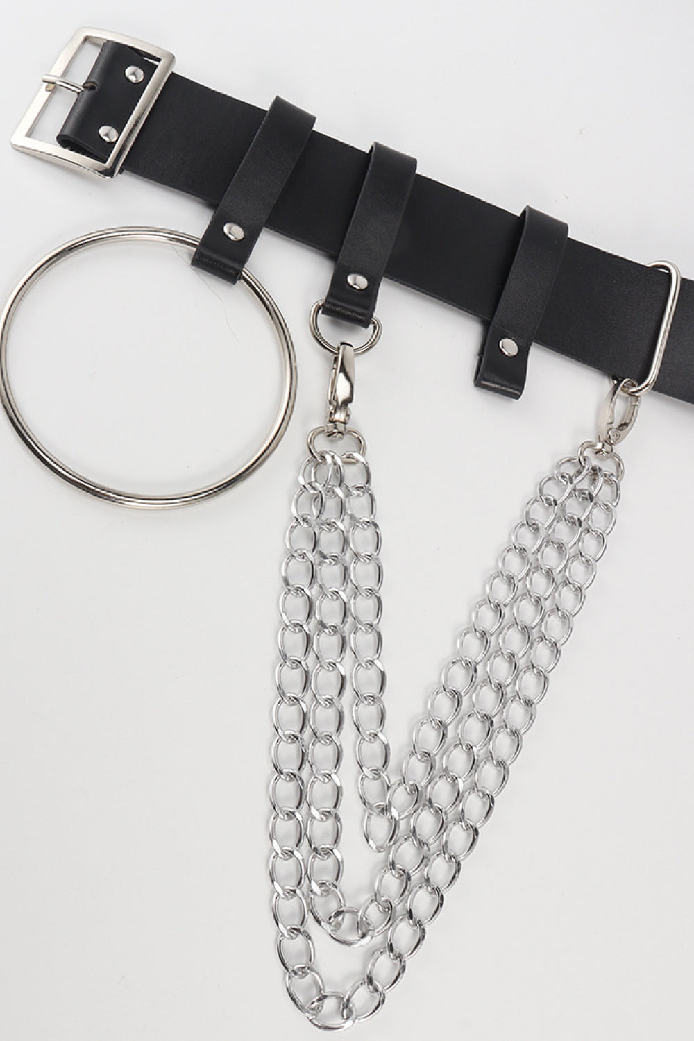 Jessica Anne Beauty PU Belt with Chain