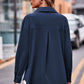 Full Size Dropped Shoulder Longline Shirt with Pockets
