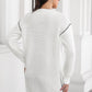 Avery Aria Contrast V-Neck Sweater Dress