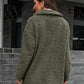 Double Take Zip-Up Collared Teddy Jacket