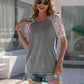 Leopard Round Neck Short Sleeve T-Shirt