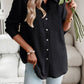 SoComfy Collared Neck Long Sleeve Pocketed Shirt