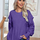 Dropped Shoulder Long Sleeve Sweater