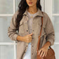 Snap Down Collared Jacket