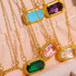 Copper 14K Gold Pleated Pendant Necklace