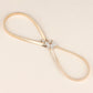 Women's Rhinestone Butterfly Elastic Metal Belt