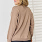 Slit Tied Dropped Shoulder Sweater