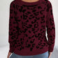 BodaciousBabe Leopard Buttoned Square Neck Sweater