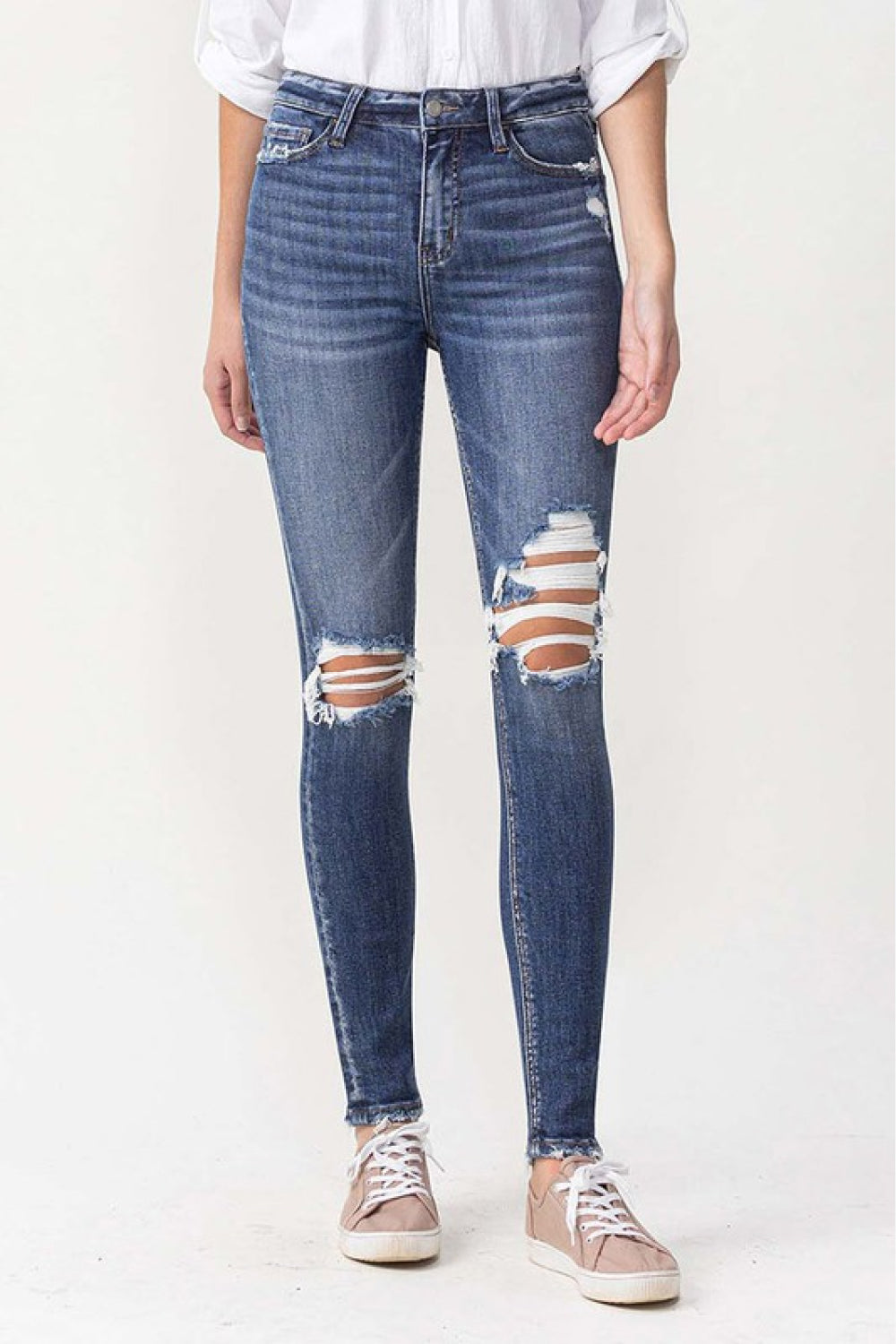 Lovervet Hayden Full Size High Rise Skinny Jeans *