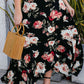 Women's Plus Size Floral High-Rise Skirt