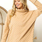 BiBi Checkered Round Neck Thumbhole Long Sleeve Top - Brand BiBi