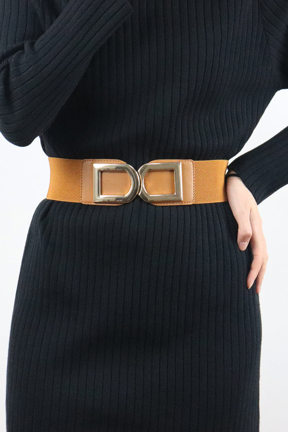 Jessica Anne Beauty Double D Buckle PU Belt