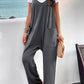 Pocketed Spaghetti Strap Overalls
