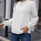 Frill Button Up Flounce Sleeve Blouse