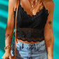 CAMI CHIC V-Neck Lace Cropped Cami 🦋