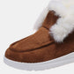 Toshia Lynn Furry Suede Ankle Snow Boots
