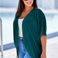 Plus Size Ribbed Cocoon Cover Up