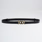 Chic Woman Alloy Buckle PU Belt