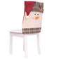 Christmas Santa or Snowman Pom-Pom Trim Chair Cover