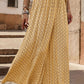 Printed Tied Wide Leg Pants