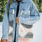 Full Size Collared Neck Dropped Shoulder Denim Jacket