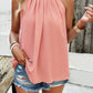 Ruched Grecian Neck Tank