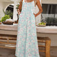 Printed Wide Leg Jumpsuit with Pockets