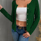 Button Up Long Sleeve Cardigan