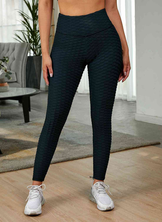 YogaAthletics Textured High Waist Active Black Leggings