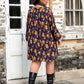 Women's Cressida Plus Size Floral V-Neck Balloon Sleeve Dress