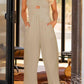 BeautifyJumpers Smocked Spaghetti Strap Wide Leg Jumpsuit