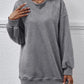 Round Neck Drop Shoulder Long Sleeve Sweatshirt