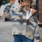 Printed Collared Neck Jacket