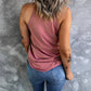 Women's Full Size Curved Hem Grecian Tank Top
