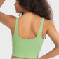 Deep V-Neck Crop Sports Bra in Assorted Colors