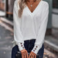 Full Size V-Neck Long Sleeve Top