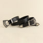 Jessica Anne Beauty Double Buckle PU Leather Belt