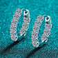 1.8 Carat Moissanite Hoop Earrings