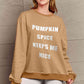 Simply Love SEASONAL Full Size Pumpkin Spice Letter Graphic Sweatshirt