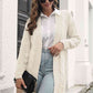 Open Front Cable-Knit Cardigan