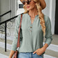 Notched Long Sleeve T-Shirt