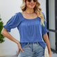 Full Size Short Flounce Sleeve Top