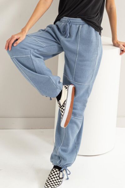 HYFVE Stitched Design Drawstring Sweatpants *