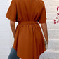 Tied Round Neck Half Sleeve Blouse