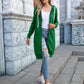 Full Size Zip-Up Longline Hoodie with Pockets